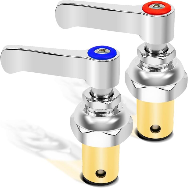 Kalt- (blau) Und Warmwasser (rot) Spiralgriffbaugruppe Für Wasserhahnersatzteile 00 2713-40, 00 2714-40