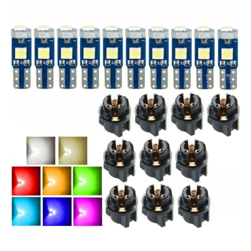 T5 5050 Smd 12v Led-lampe Für Armaturenbrett, Blau