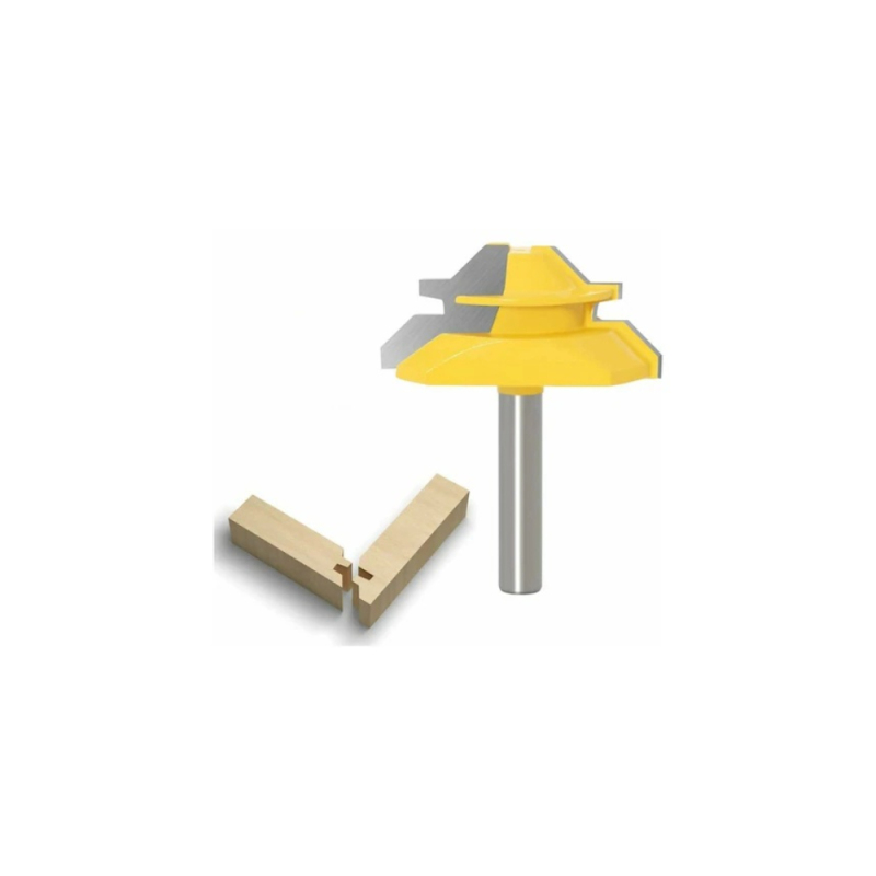 8-mm-45°-klemmfräser Mit Verriegelung, Holzfräser, Nutfräser, Zapfenfräser Für Graviermaschinen, Decogeupa-maschine