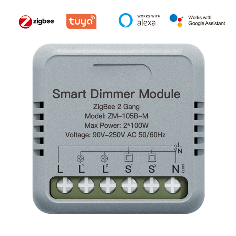 Tuya Zigbee Smart Switch Modul, Tragbar, Für Die Hausautomation, Mit Sprachsteuerung Und Zeitschaltuhr, Kompatibel Mit Google Home Und