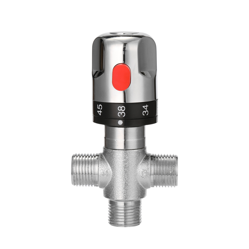 Verstellbarer Thermostatischer Mischer Aus Messing Für Badezimmer, Warm-/kaltwassermischer, Temperaturregelventil Für Warmwasserbereiter