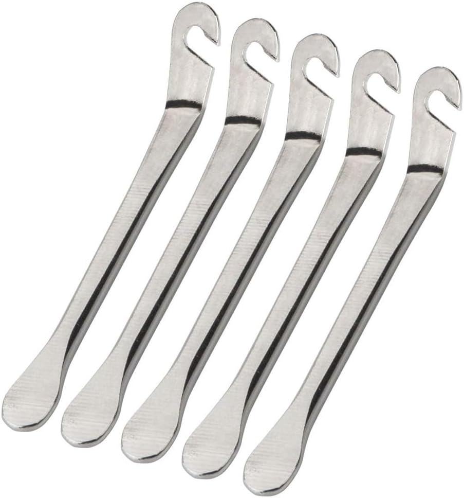 Set Mit 5 Fahrradreifenhebern Aus Edelstahl, Reifenhebern, Reifenhebern, Eisen-wechselwerkzeug, Reifendemontagewerkzeug Für Fahrradschlauchreparaturen