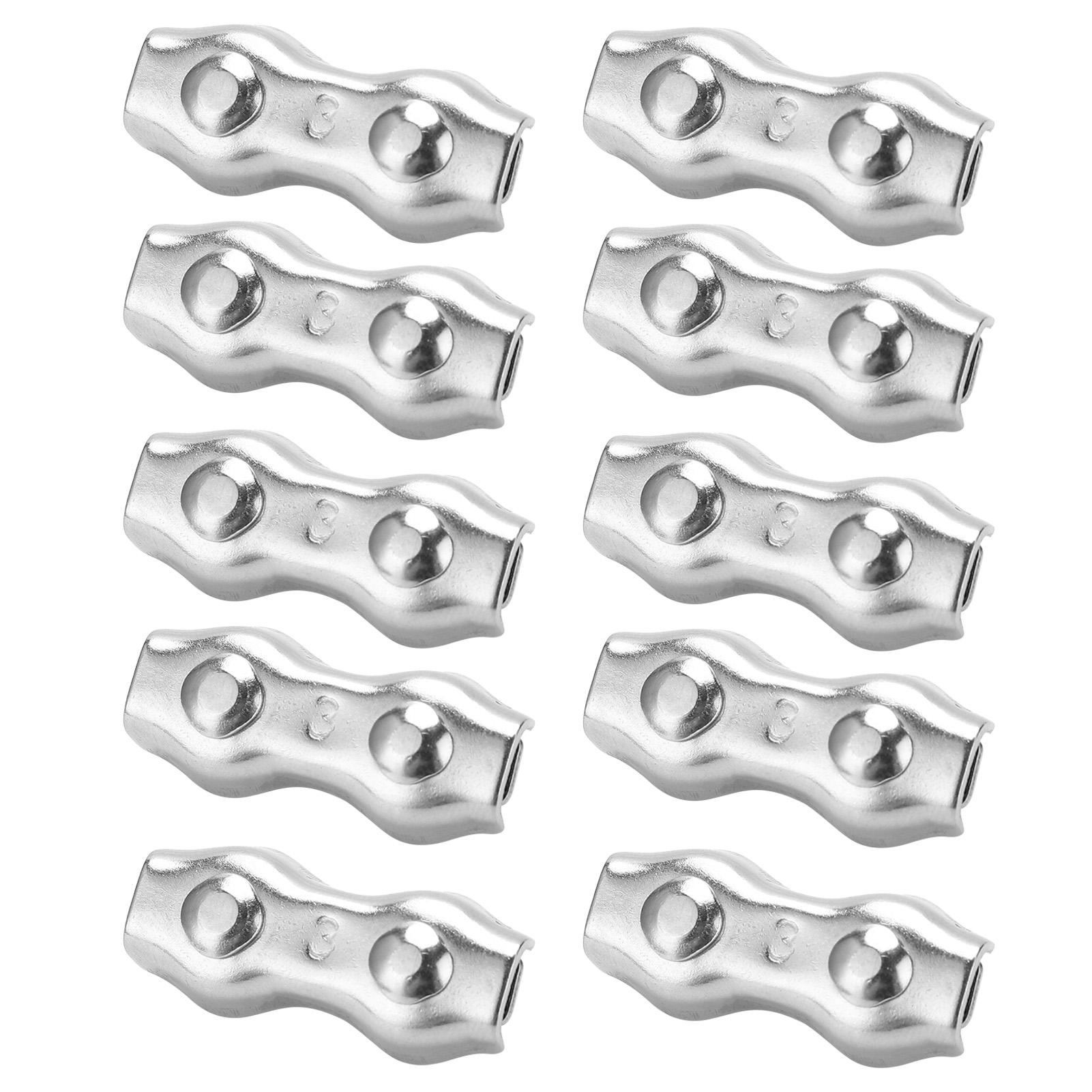 Packung Mit 10 Kabelklemmdornen Aus Edelstahl 304, Doppelklemme M3, Für Industrielle Mechanismen