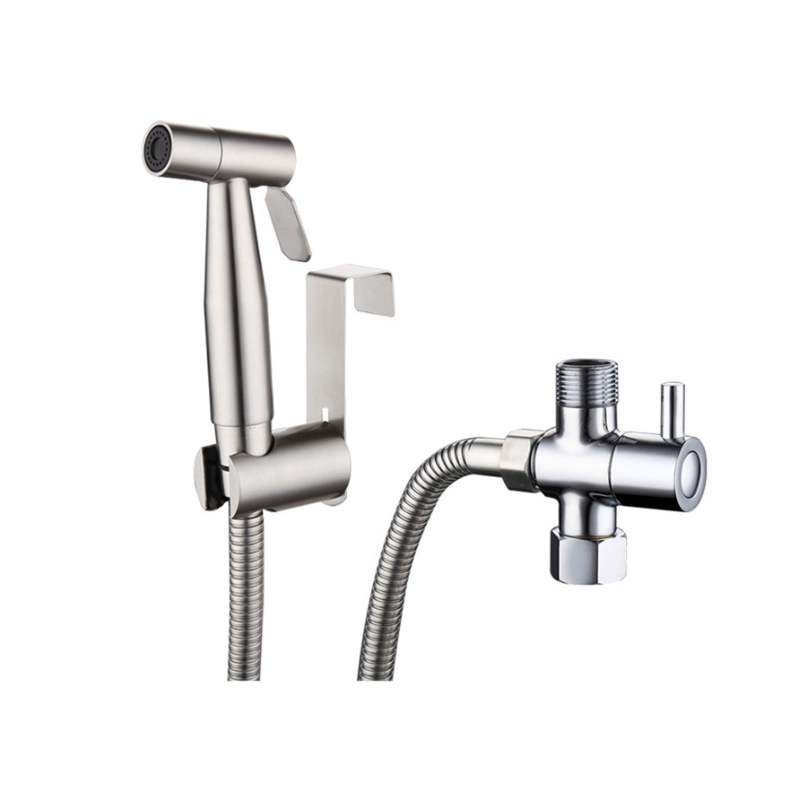 Tragbares Körperreinigungsset Aus Edelstahl 304 (einschließlich Düse, Toilettenadapter Und Schlauch) Und 7/8"-wand-toilettensitzdüsen-set