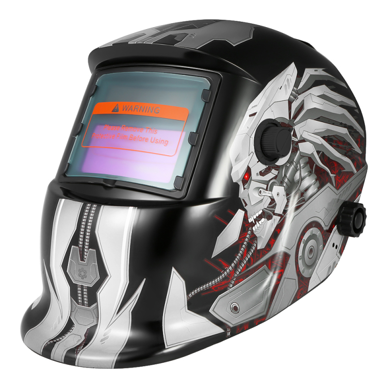 Professioneller, Solarbetriebener, Selbstverdunkelnder Schweißhelm Für Wig- Und Mig-schweißer, Schleifmaske Im Roboterstil