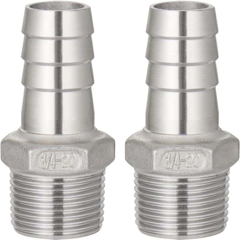 Sechskantverschraubung Aus Edelstahl 304 Für Pagodenförmige Rohre, 3/4 Φ 20 Mm, 2er-packung