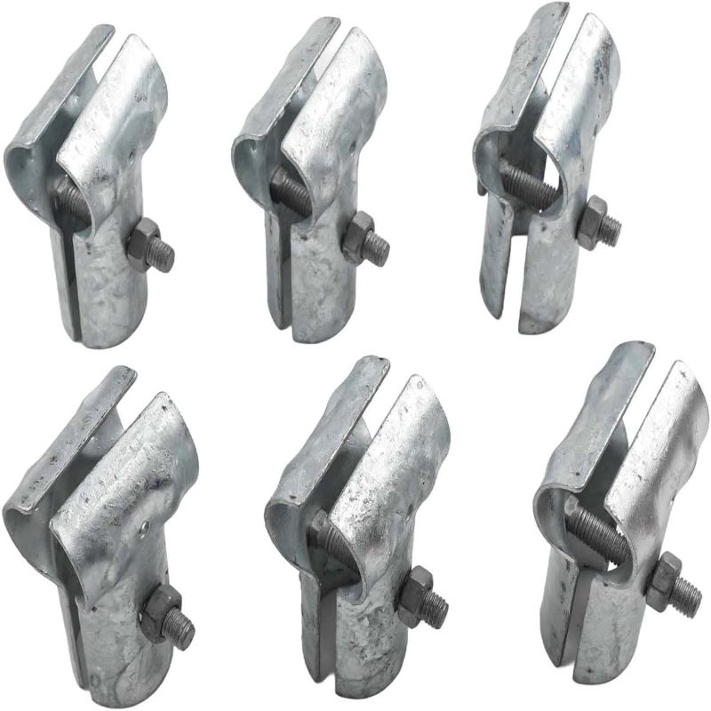 T-klemme Für 1-3/8"-rohr, Endschiene Für Maschendrahtzaun, T-klemmen-paneel, Maschendrahtzaunteile Mit T-klemme (6 Stück)
