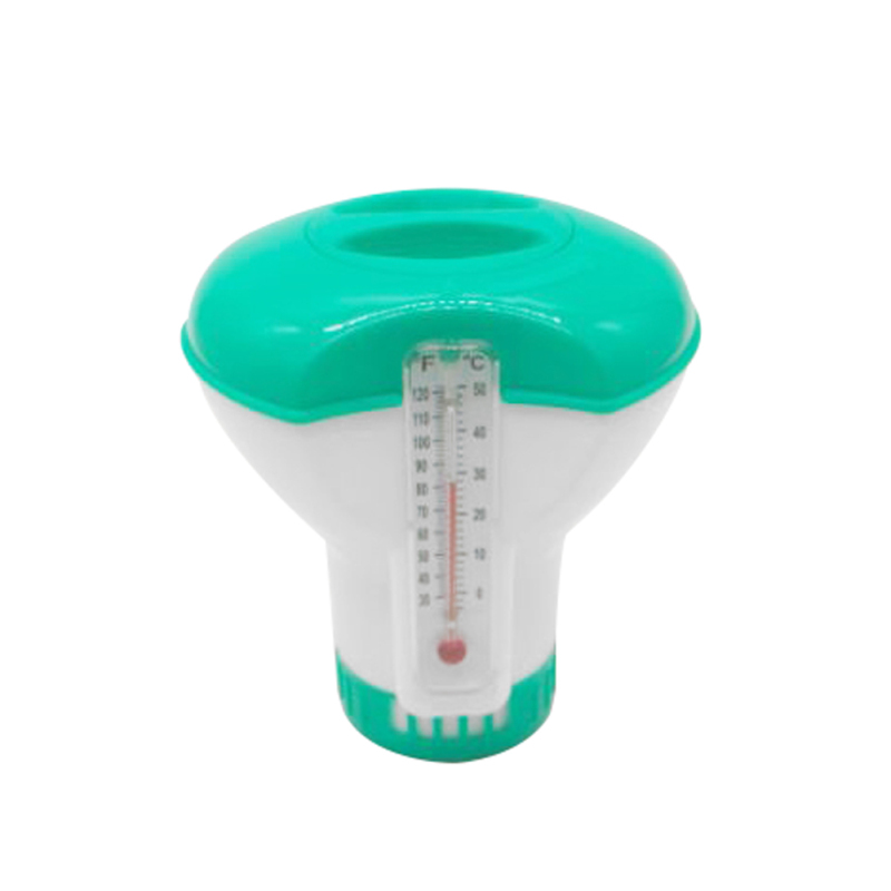 Schwimmender Chlorspender Für Schwimmbäder Mit Thermometer 0-50℃ / 30-120℉ Für Außen- Und Innenschwimmbäder, Spas, Whirlpools Und Aquarien.