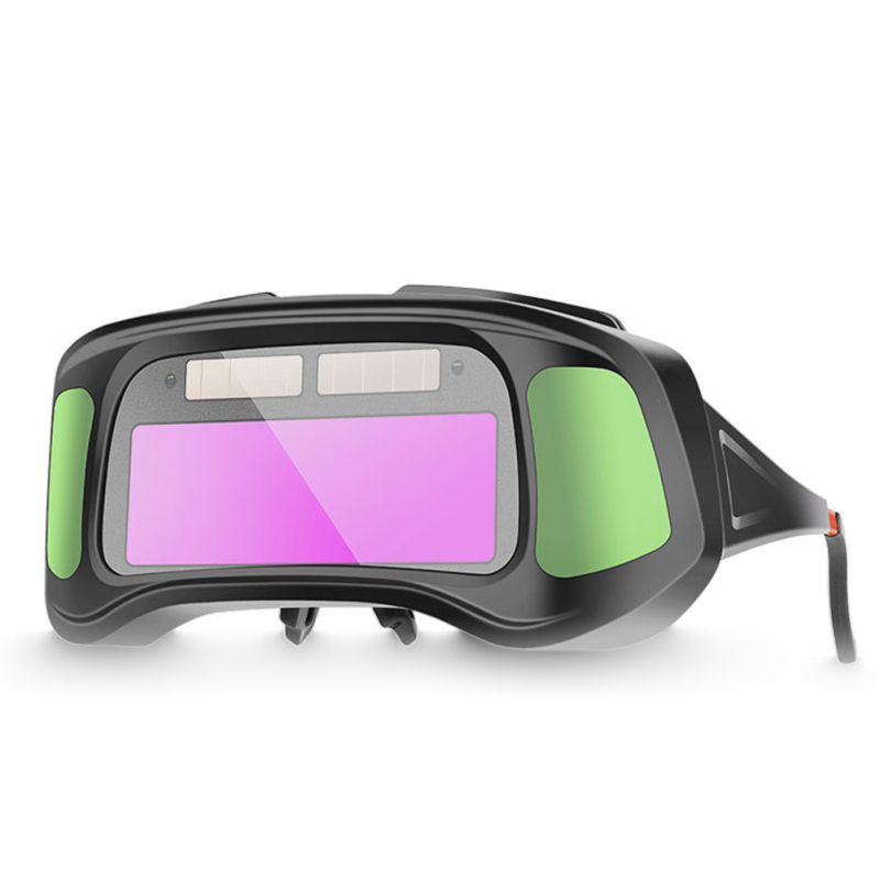 Selbstverdunkelnde Schweißerbrille, Weites Sichtfeld, Grüne Farbe, Zum Lichtbogenschweißen, Schleifen Und Schneiden.