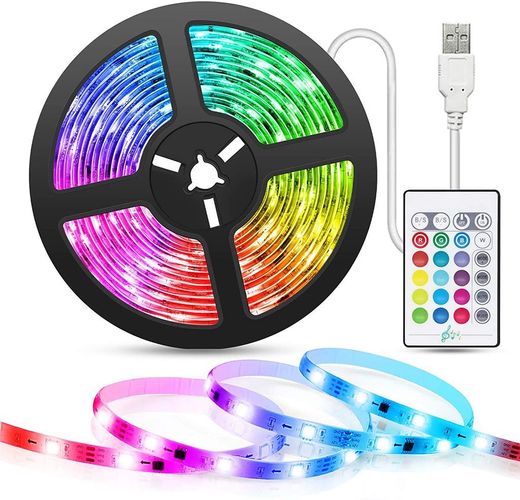 M Langer Led-streifen Mit Usb-anschluss, Rgb-led-tv-hintergrundbeleuchtung, Led-band 16