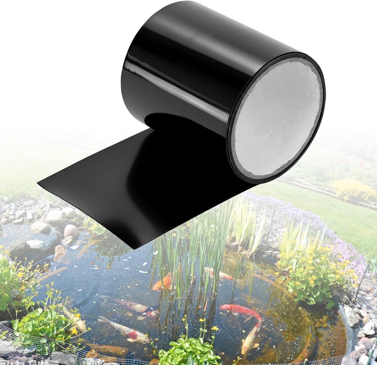 Reparaturset Für Teichfolie – 10 X 150 Cm – Wasserdichtes Klebeband – Geeignet Für Schwimmbecken, Zelte Und Teiche Reparaturset – Gartenteichband