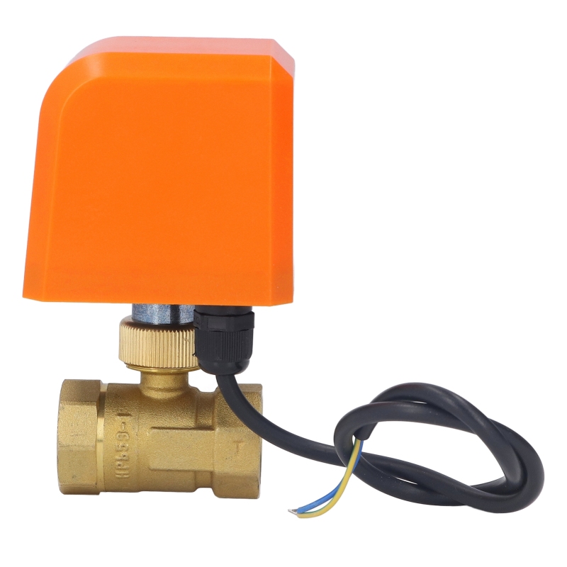 Dn20 2-wege-kugelhahn, Elektrisch, 3/4" Zoll, Normalerweise Geschlossen, 2-adrig, Universell, 12–24 V Dc
