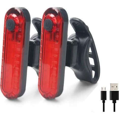 Wiederaufladbares Usb-fahrradrücklicht, Wasserdichte Cob-led-lampe, 4 Modi, Sicherheit Und Sichtbarkeit, Rücklicht