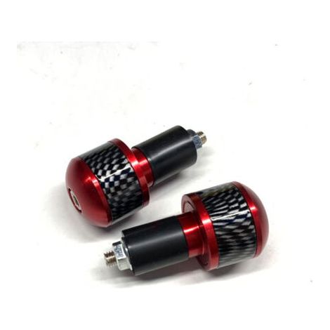 Motorrad-lenkerendkappen, Ein Paar Universelle Lenkerendkappen Aus Aluminiumlegierung Für Motorräder/fahrräder, Geeignet Für Lenker Mit Einem Innendurchmesser Von 1,3 Cm, Rot.