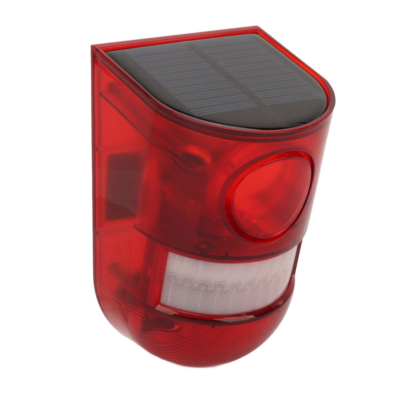 Solarbetriebener Bewegungsmelder Mit Sicherheitslichtalarm, 129 Db, Ip65 Wasserdicht, Für Den Einsatz In Der Landwirtschaft Und In Lagerhallen.