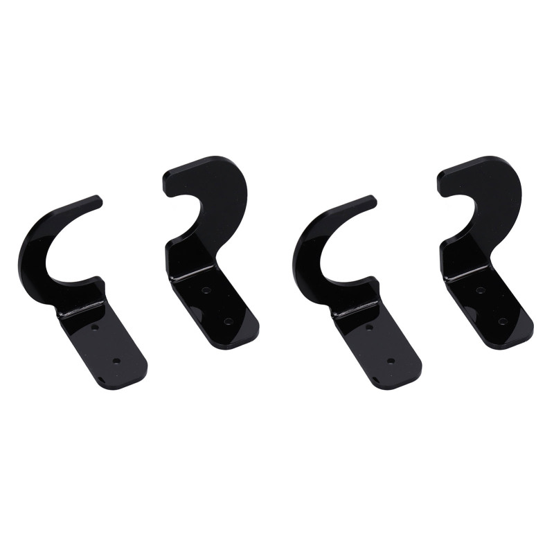 Set Aus 2 Wandmontierten Schwerthaltern Aus Schwarzem Acryl, Für Zuhause Oder Büro