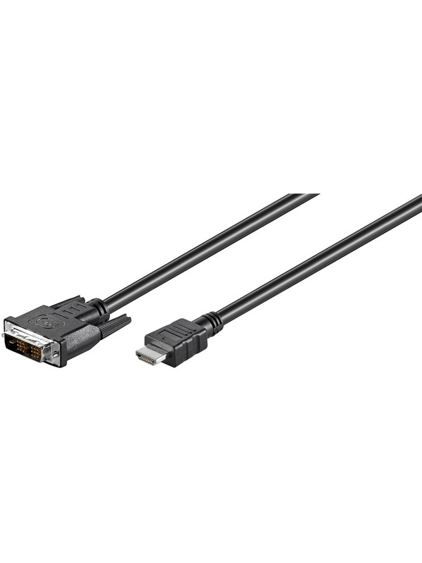 Dvi-d/hdmi™-kabel, Vernickelt, Dvi-d-stecker Single-link (18+1 Pin) Hdmi™-stecker (typ A). Kabellänge 3 M