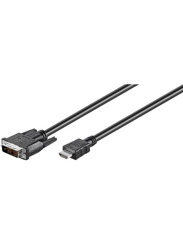 Dvi-d/hdmi™-kabel, Vernickelt, Dvi-d-stecker Single-link (18+1 Pin) Hdmi™-stecker (typ A). Kabellänge 3 M