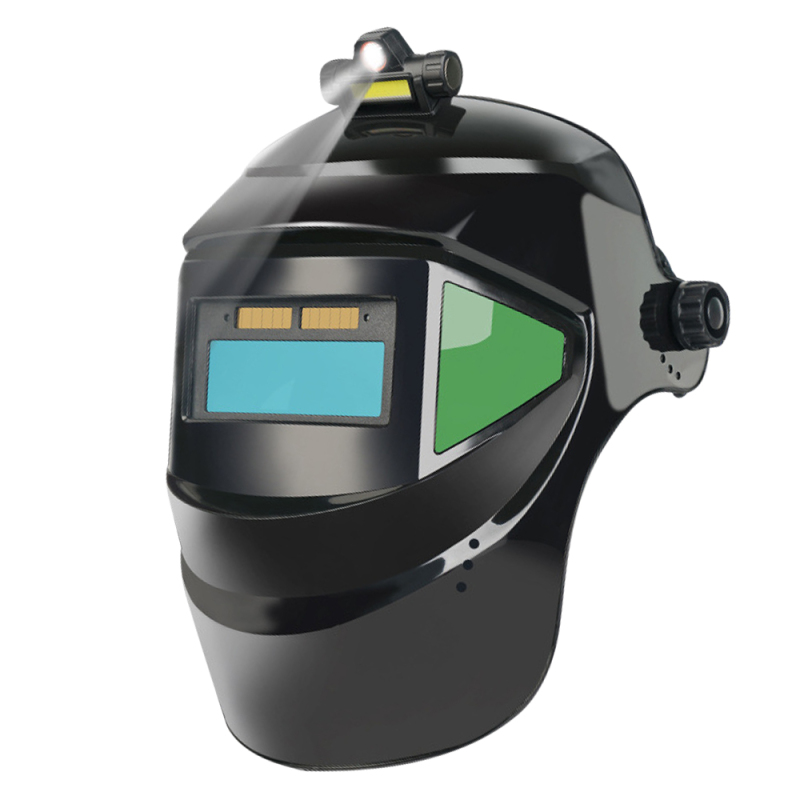Selbstverdunkelnde Polycarbonat-schweißermaske Mit Weitem Sichtfeld Und Naturgetreuen Farben Zum Lichtbogenschweißen, Schleifen Und Schneiden. Automatische Helligkeitsanpassung.