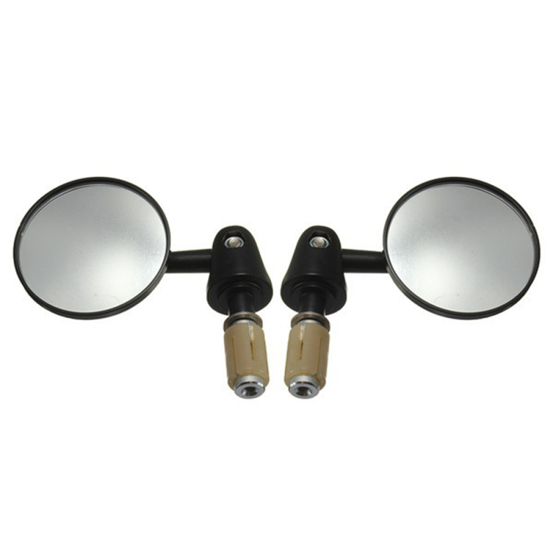 1 Satz Drehbarer Und Klappbarer Konvexer Seitenspiegel Aus Aluminium, Außendurchmesser 22 Mm (7/8''), Motorradlenkerende, Modifiziertes Zubehör Für Universelle Autos Und Roller.