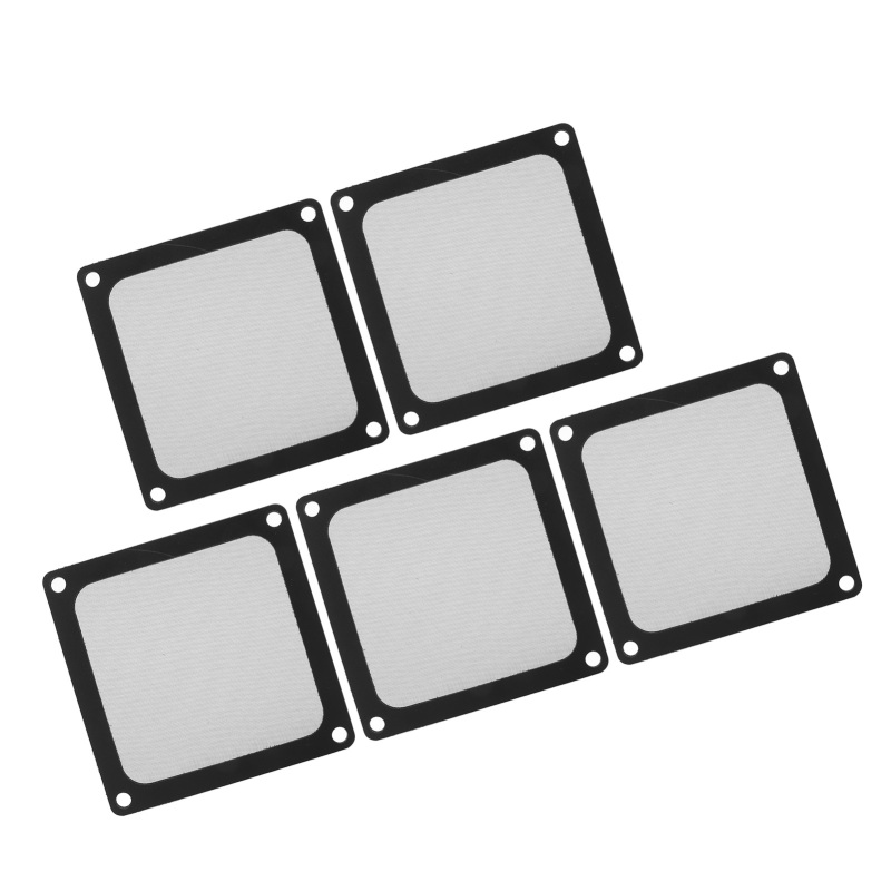 Packung Mit 5 Magnetischen Staubfiltern Für Pc-gehäuselüfter, 80 Mm, Schwarz.