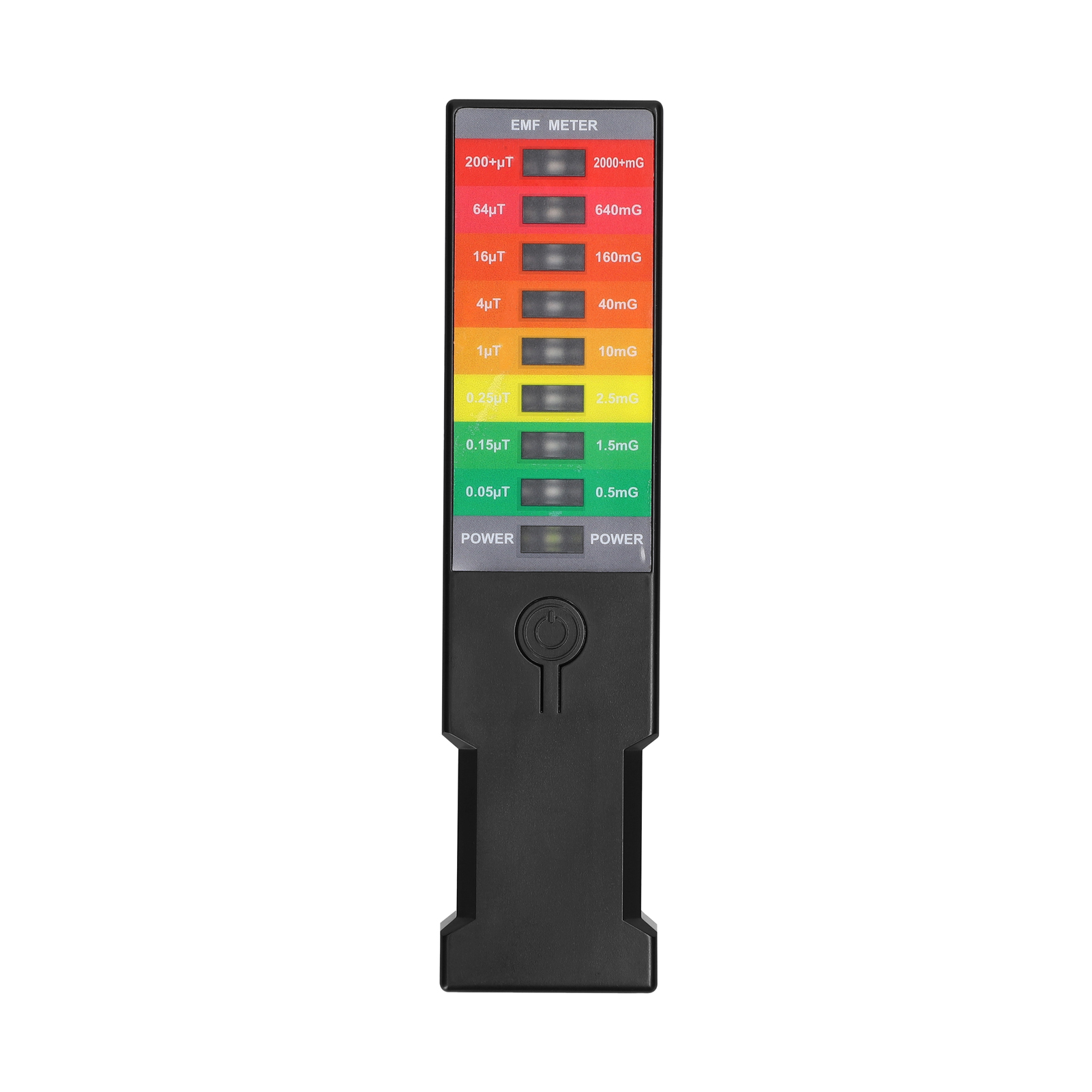 Tragbares Gaussmeter Zur Messung Elektromagnetischer Felder (emf) – Magnetfeldmonitor – Elektromagnetischer Umgebungsdetektor Für Zuhause – 8-led-gaußmeter