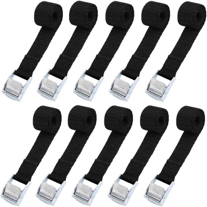 10er-packung Klauenförmige Gurte Zur Befestigung Der Gurte – Schwarz – 2 X 39 Cm