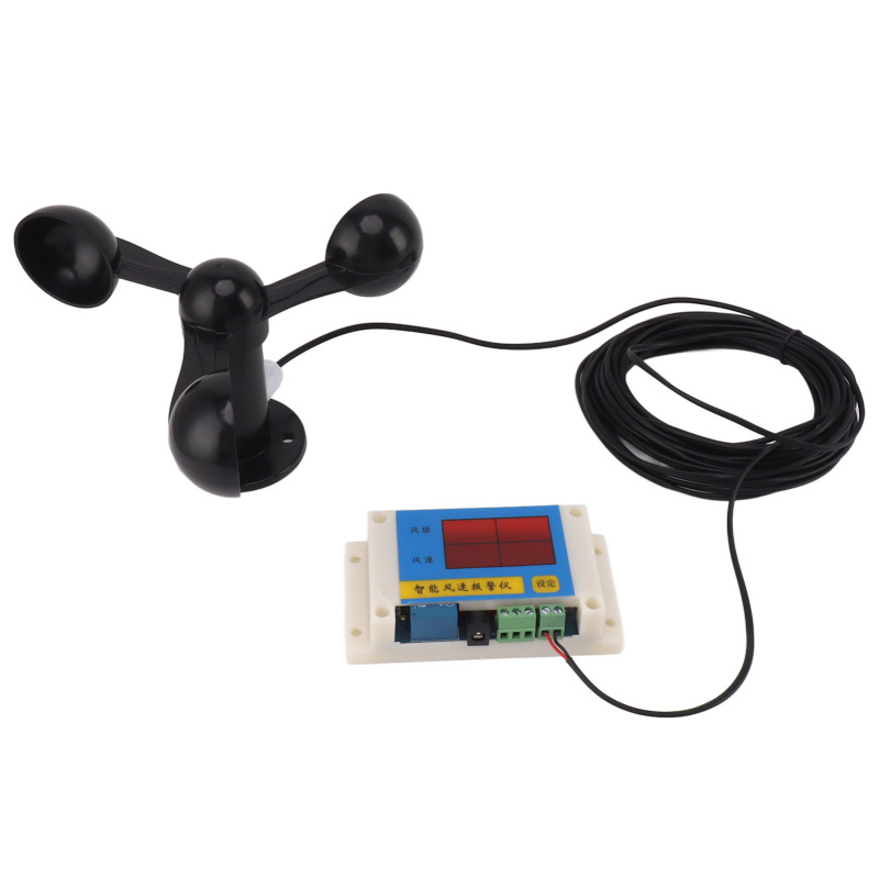 3-blatt-turmdrehkran-anemometer, Hohe Präzision, 2 Bis 12 Hebel, Usb 5v, Windgeschwindigkeitsalarm Für Den Außeneinsatz.