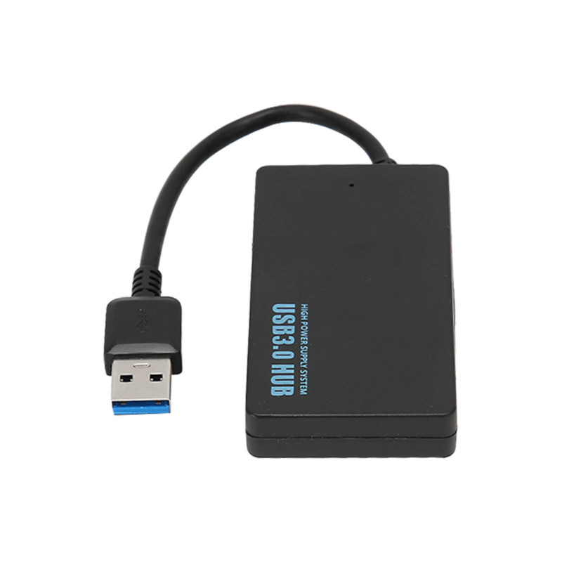 4-port-usb-3.0-hub, Gute Wärmeableitung, High-speed-übertragung Mit 5 Gbit/s, Usb-3.0-splitter, Schwarze Dockingstation