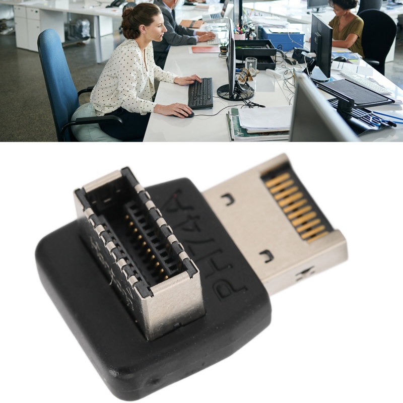 Usb 3.1 Typ E Adapter Für Computer-motherboard, Usb 3.1 Typ E Adapter, 90 Grad Richtungsbiegung (ph74a)