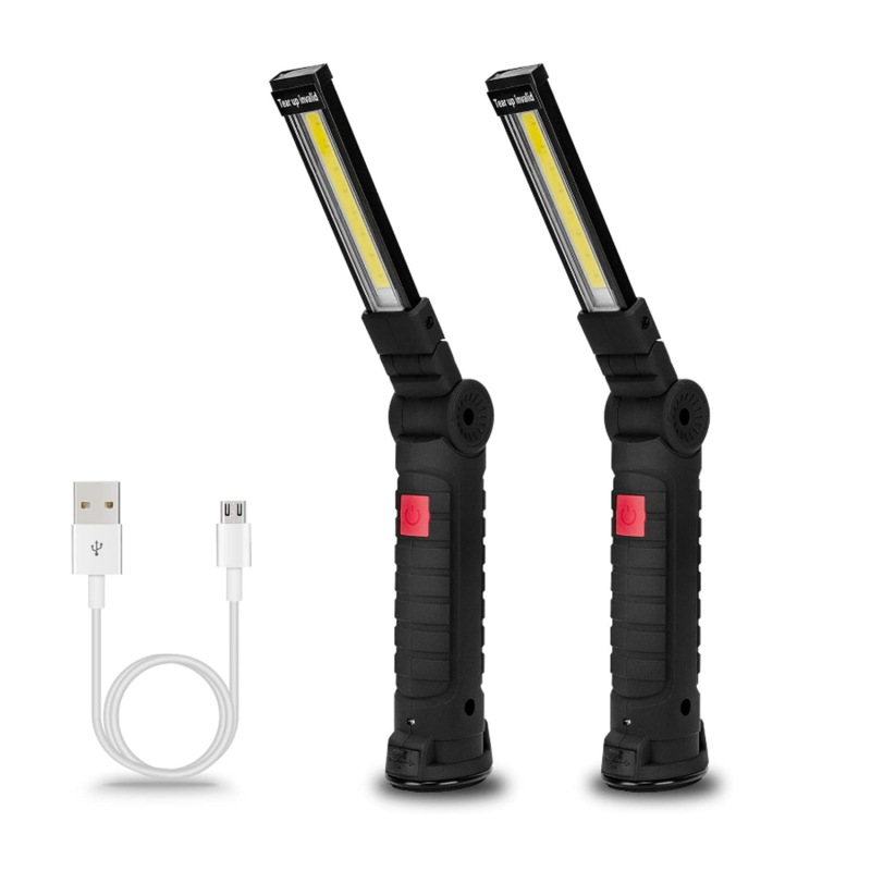 Faltbare Und Wiederaufladbare Drehbare Magnetische Led-arbeitsleuchte, Multifunktionale Zeltleuchte, Outdoor-taschenlampe, Kfz-reparaturleuchte