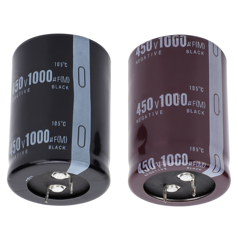 2 Zylindrische Aluminium-elektrolytkondensatoren, 105 °c, 35 X 50 Mm, 1000 Μf, 450 V