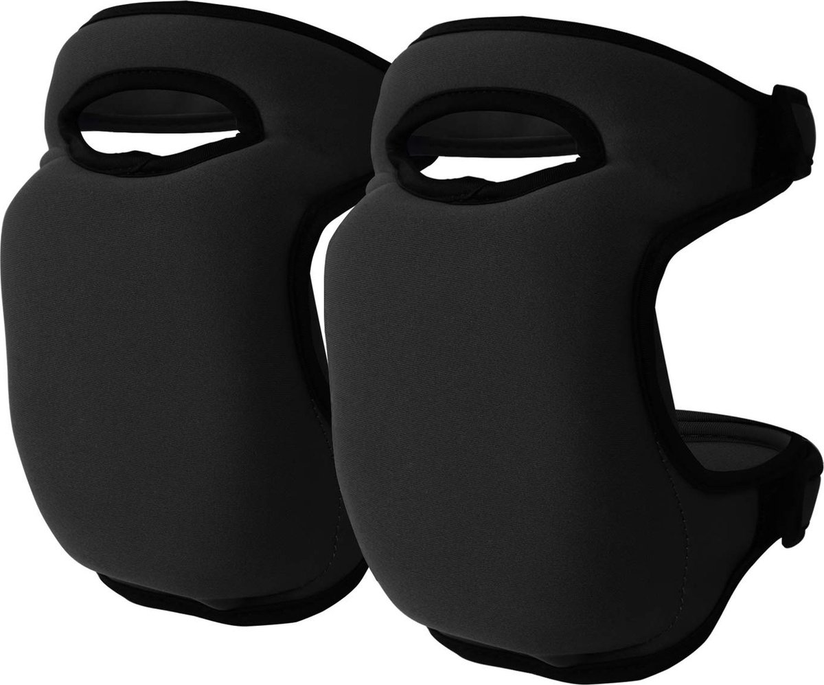 Paar (schwarze) Garten-knieschoner – Verstellbare Knieschoner – Weiche Knieschoner Für Sport, Arbeit, Gartenarbeit Und Andere Manuelle Tätigkeiten
