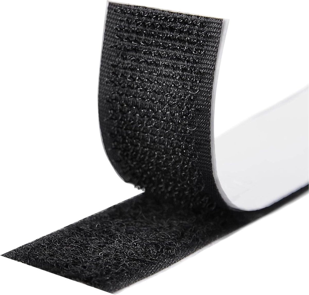 10 Meter Selbstklebendes Klettband – Schwarzer Klettstreifen – Extra Stark – Ultrastarkes Doppelseitiges Klebeband – Schwarz – 10 M X 2 Cm – Rutschfester Streifen – Klettverschluss