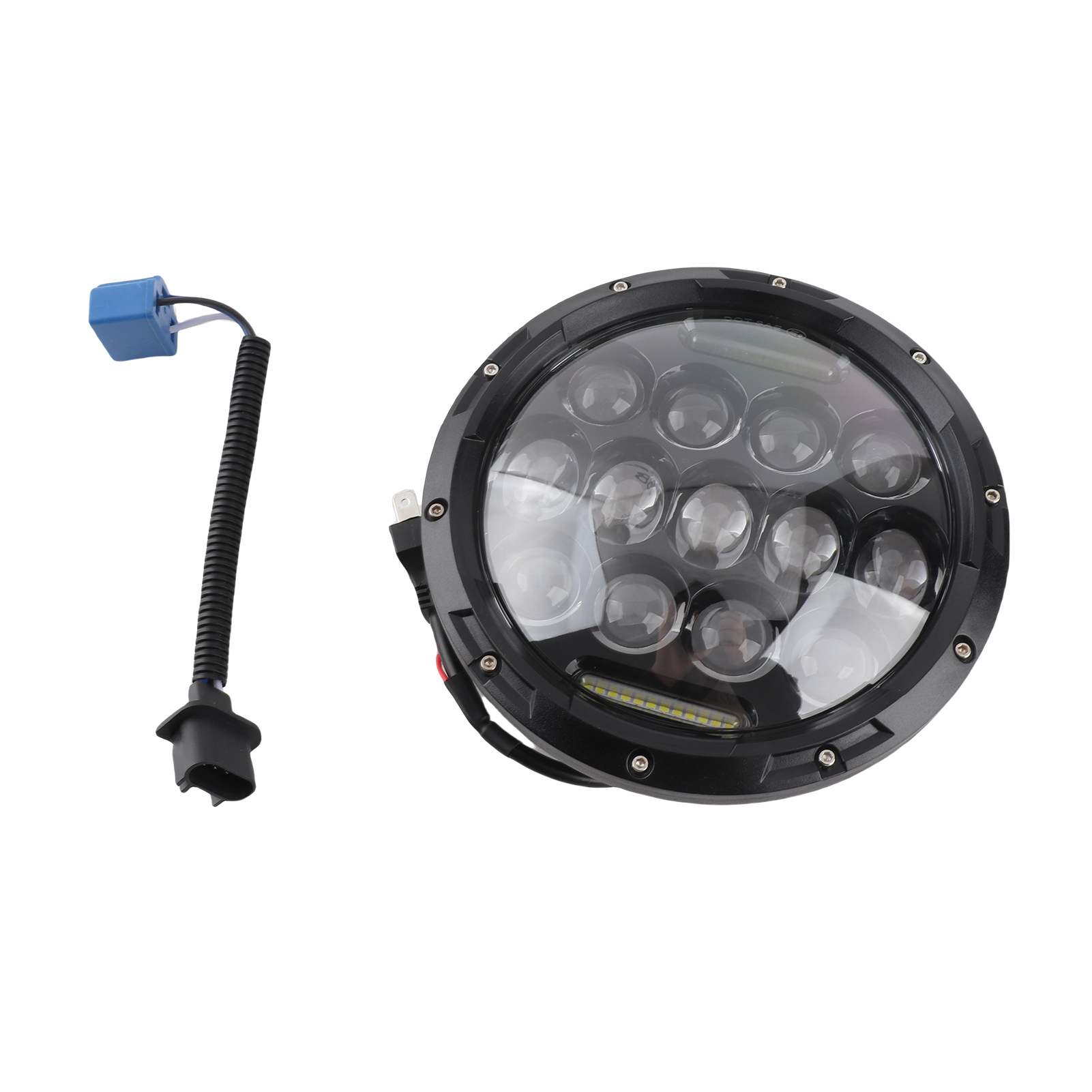 7-zoll-rundscheinwerfer Mit Led-beleuchtung (1 Stück) Für Jeep Wrangler Jk Lj Tj Cj Und Motorräder