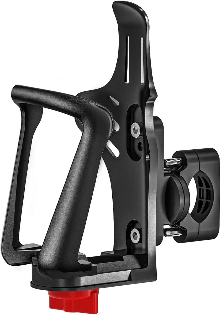 Fahrrad-flaschenhalter – Verstellbare Größe – Zwei Befestigungsmöglichkeiten – Kompatibel Mit 22–32 Mm Rahmen Und Lenkern – Geeignet Für Motorräder, Roller, Rennräder Und Mountainbikes – Schwarz