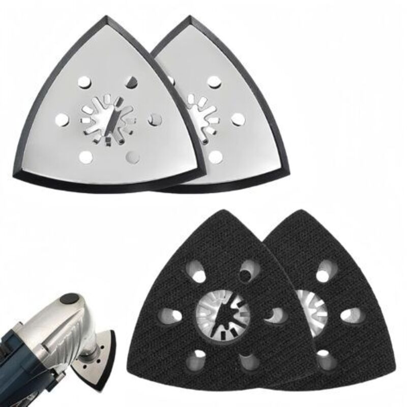 Dreieckige Schleifpads – 4er-set, 93 Mm Pad Für Holz, Metall Und Kunststoff, Kompatibel Mit Oszillationsschleifern