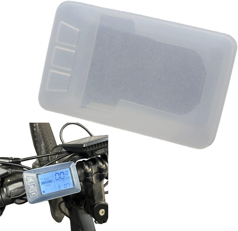 Cover For Electric Bicycles, Silicone Protective Case For Display, Electric Bicycle, Waterproof, Dustproof, Silicone, Lcd Display, Instrument Cover, For Scooter, E-bike, 8.3 X 5 Cm