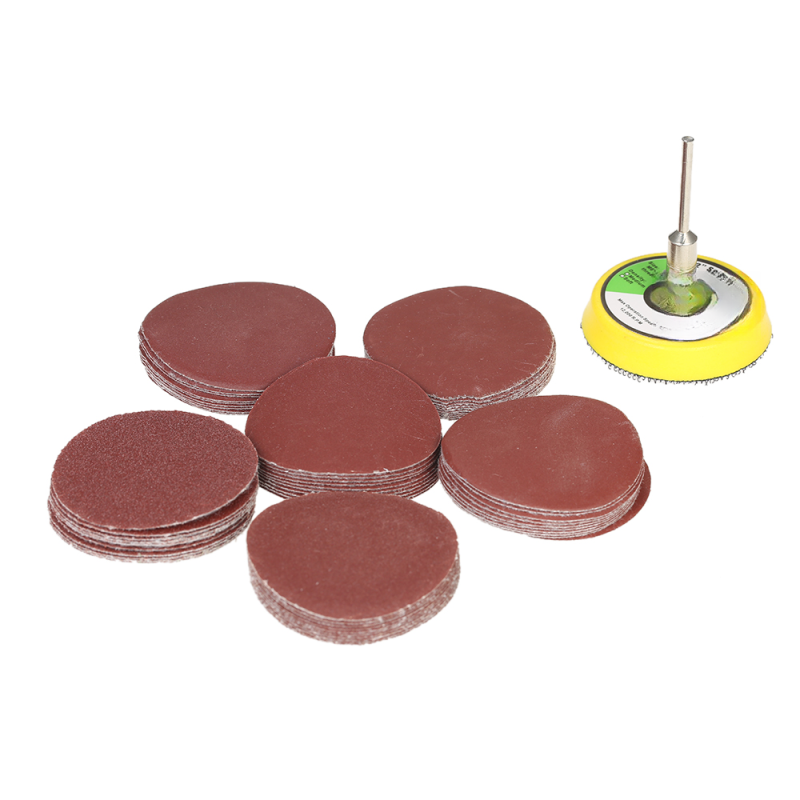 Set Mit 60 Schleifscheiben (50 Mm Durchmesser, Körnung 100–2000) Und Einer 50-mm-polierscheibe Für Rotationswerkzeuge