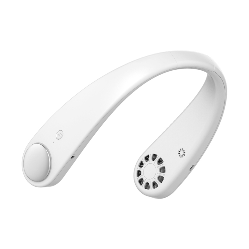 Tragbarer 2-in-1-nackenventilator Mit Bluetooth-kopfhörern, U-förmiges Design, Freisprechfunktion, 3600 Mah, Eingebauter Kopfhörer Und Musikplayer, Kabellos, Für Den Einsatz Zu Hause Und Im Freien.