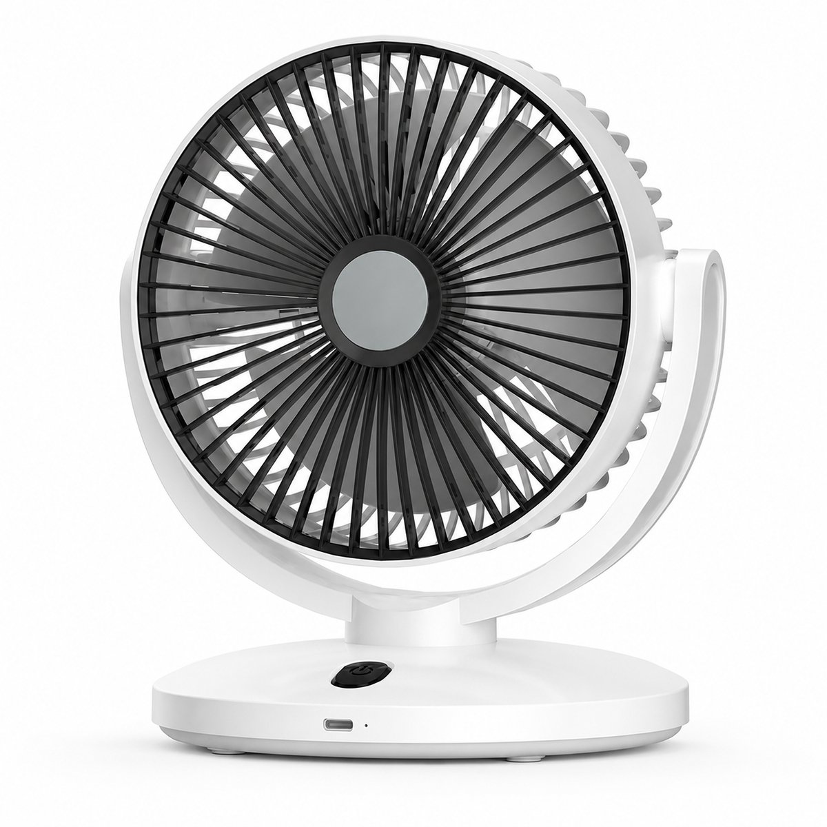 Tischventilator – Elektrischer Tischventilator – Schreibtischventilator – Usb-ventilator – Luftzirkulationsventilator – Wiederaufladbar – 5 Geschwindigkeitsstufen – Leise – Für Büro, Studentenzimmer U
