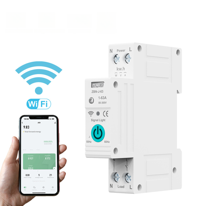 Intelligenter Tuya Zigbee-leistungsschalter Mit Fernbedienung Und Sprachsteuerung: Drahtlose Verbindung Über Mobile App, Kompatibel Mit Google Assistant.