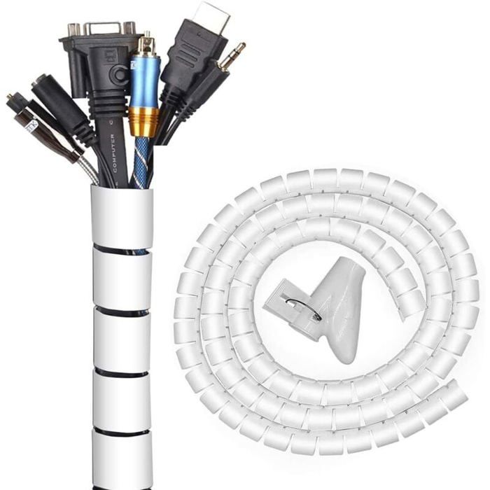 Kabelmanagementsystem – Durchmesser 22 Mm – Länge 3 M – Flexibel – Material: Polyethylen – Vorgebohrte Löcher