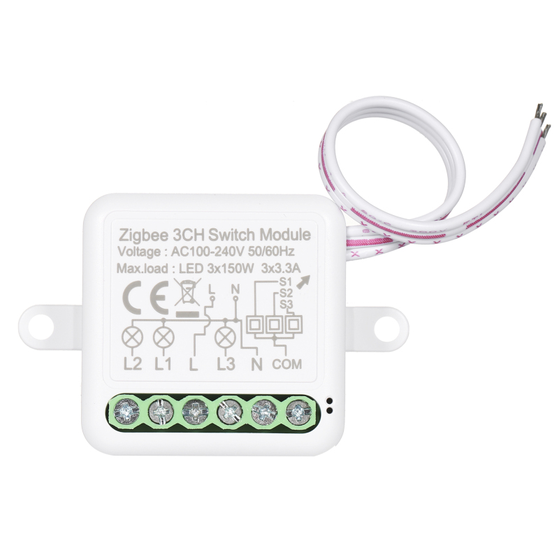 3-kanal-zigbee-smart-relaismodul Mit Bidirektionalem Schalter Für Hausautomation Und Google Home