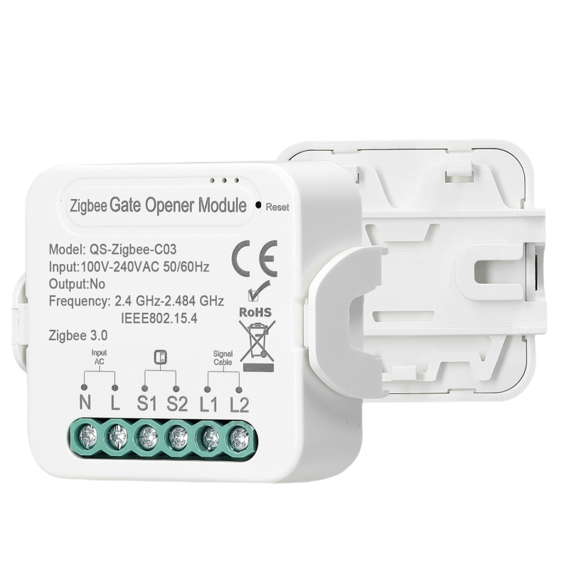 Tuya Zigbee Smart-garagentoröffner, Fernsteuerbar Über Mobile App Und Kompatibel Mit Google Home Für Sprachsteuerung.