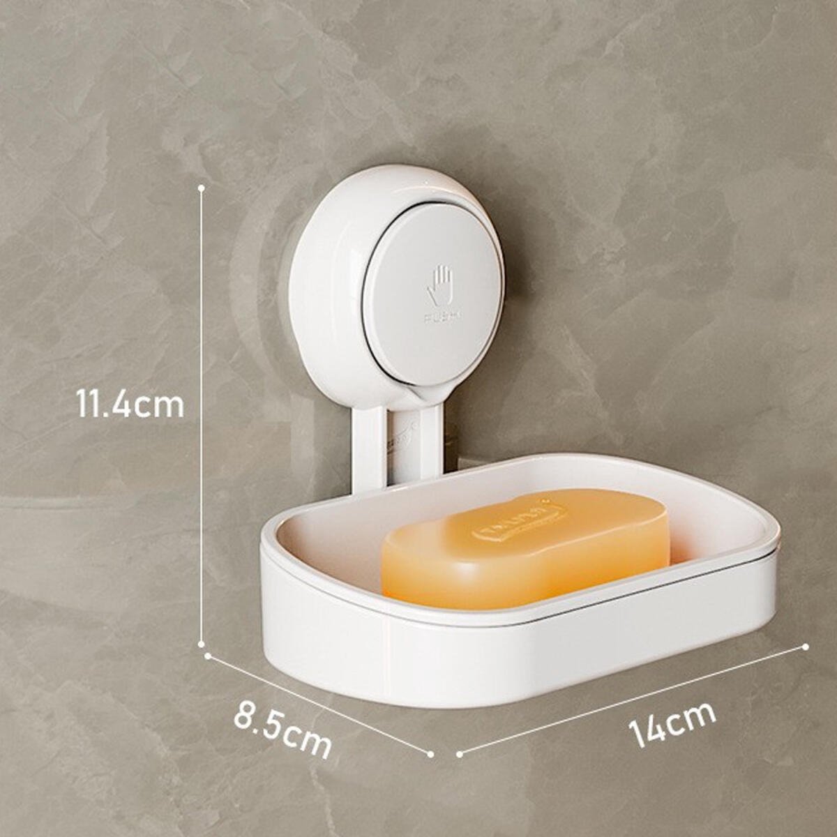 Seifenschale Mit Saugnapf – Seifenhalter – Seifenbox – Selbstreinigende Seifenschale Mit Saugnapf – Kein Bohren Erforderlich – Wiederverwendbar – Badezimmeraccessoires – Für Dusche, Bad, Waschbecken –