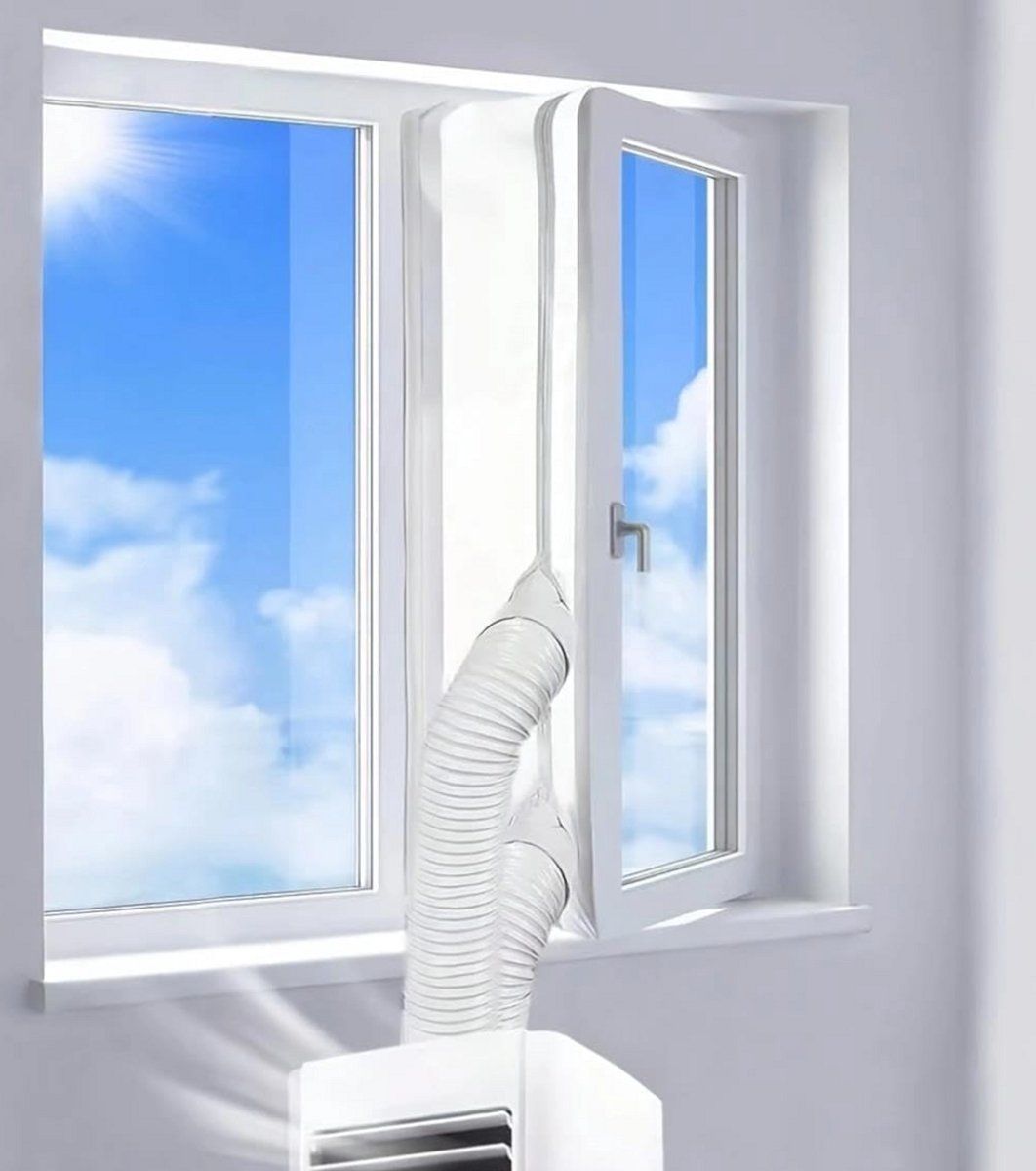 Fensterdichtungsset Für Tragbare Klimaanlagen – 500 Cm – Klettverschluss – Universal – Einfache Montage