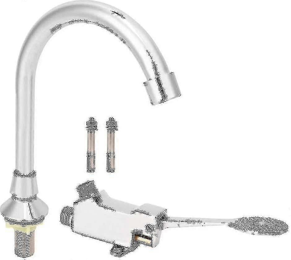 Fußpedal-armaturenset Für Waschbecken, Ideal Für Badezimmer Und Medizinische Labore. Berührungslose Armatur Mit Zubehör.