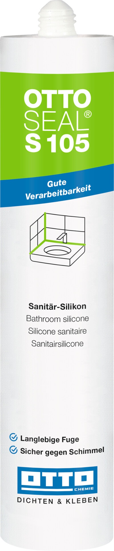 Ottoseal Silikon S-105 310ml C910 Silbergrau 17 - 1498417