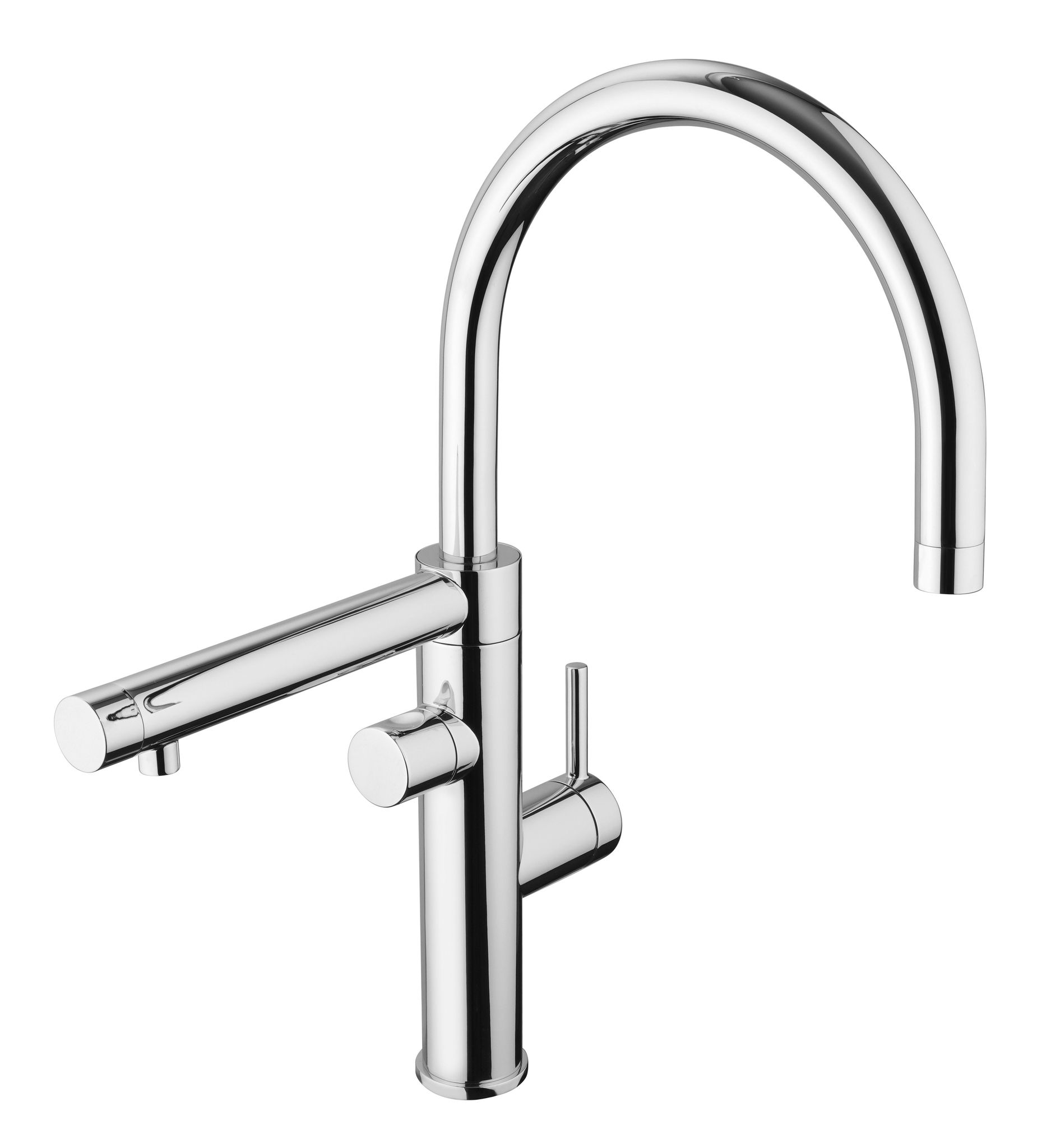Küchenarmatur Mit Schwenkauslauf Und Separatem Filter, Chrom Paini Special 64cr643fa Chrom
